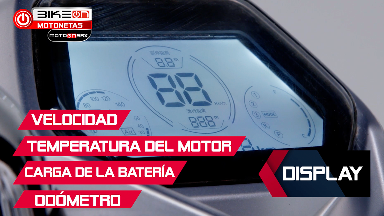 Display Moto Eléctrica SRX Moto ON BikeON