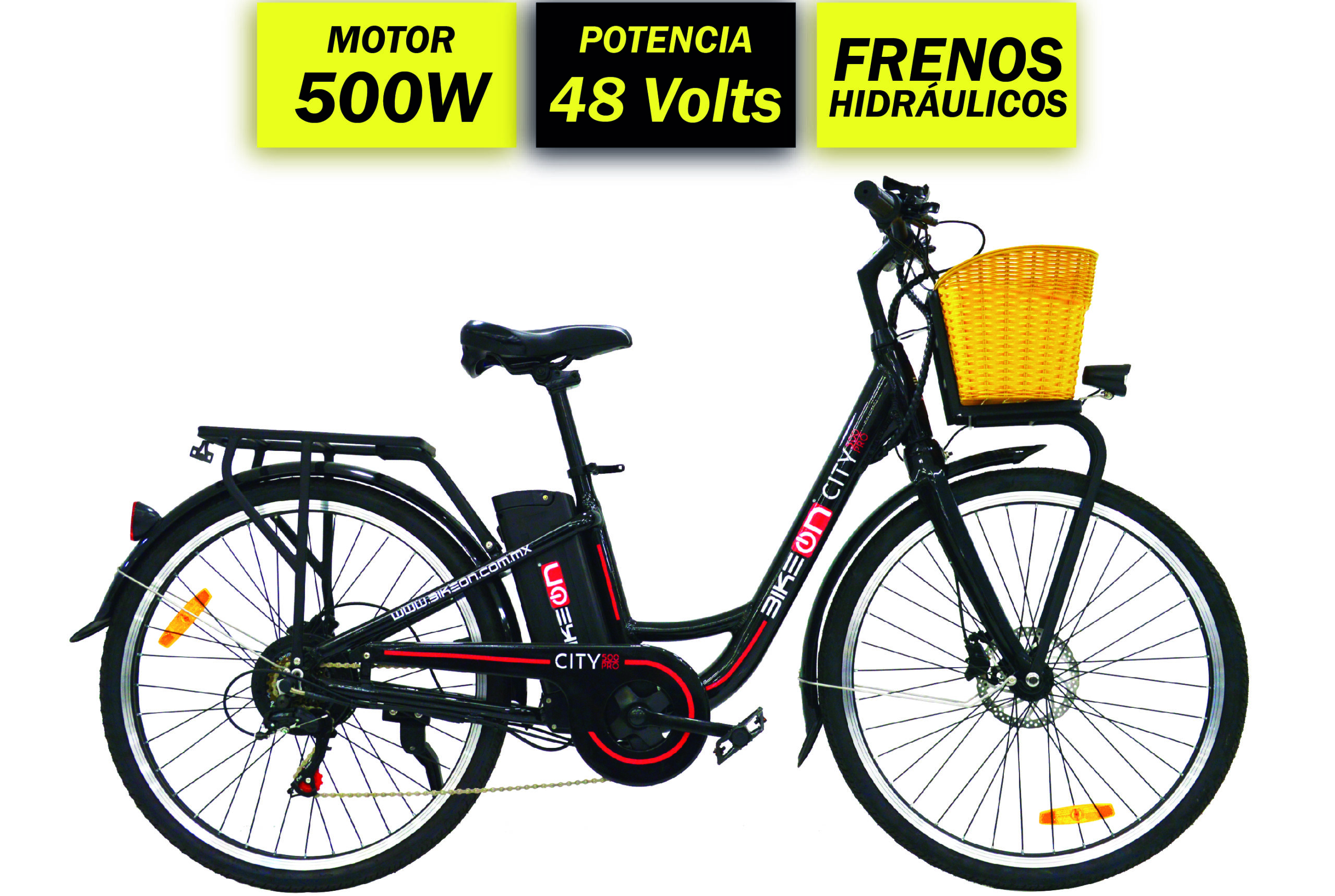 Bicicleta Eléctrica City 500 Pro BikeOn 2024