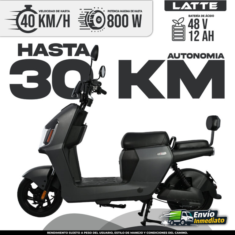 bicimoto eléctrica Latte 30km autonomía 800W batería 48V