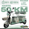 Trimoto Eléctrica DREAM Saige 50 km autonomía, 1000W potencia, batería 60V 20Ah