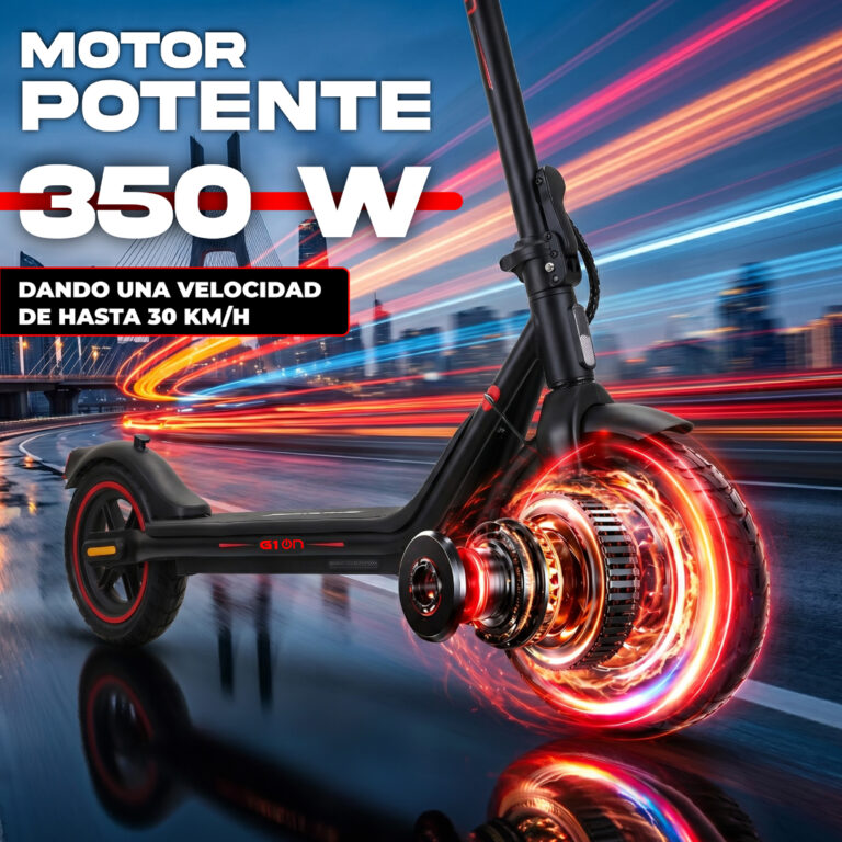 Scooter eléctrico 350W motor potente velocidad 30 km/h BikeOn Mexico