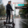 Scooter eléctrico con certificación IPX4, protección contra lluvia y salpicaduras, ideal para transporte urbano