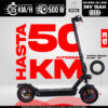 Scooter eléctrico G3 50 km autonomía 36V 15Ah IPX4 500W velocidad 35km/h