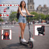 Scooter eléctrico 120kg carga máxima, luz delantera y trasera, pendiente 15° - BikeOn México