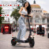 Scooter eléctrico 150kg doble luz delantera y trasera pendiente máxima 20 grados