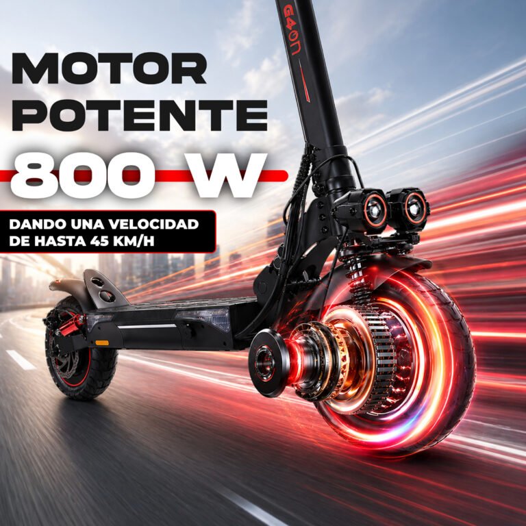 Scooter eléctrico 800W motor potente velocidad 45 km/h BikeOn México