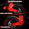 Scooter eléctrico con suspensión delantera y trasera - BikeOn México