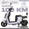 Moto Eléctrica Latte Litio 48V 20Ah - Scooter Eléctrico con Autonomía hasta 109km